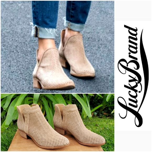 Lucky Brand Shoes - Sassy Lucky Brand Laser Cut Booties